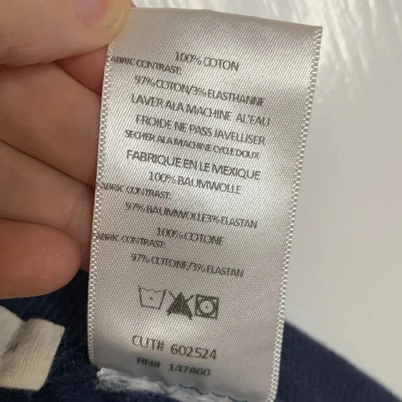 EUC womens  MICHELLE BY COMUNE navy blue sweatpants size medium - Picture 6 of 7